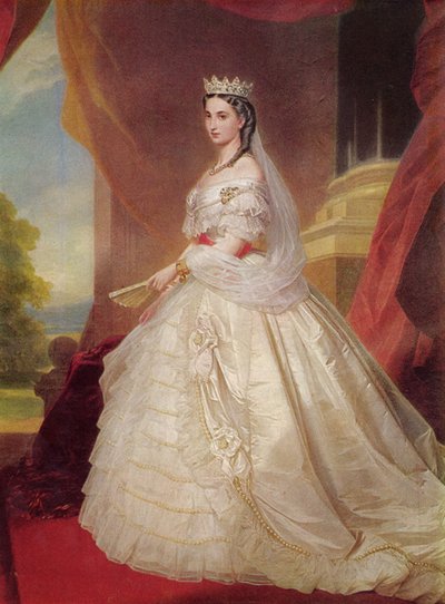 Portrait of Charlotte of Belgium by Franz Xaver Winterhalter